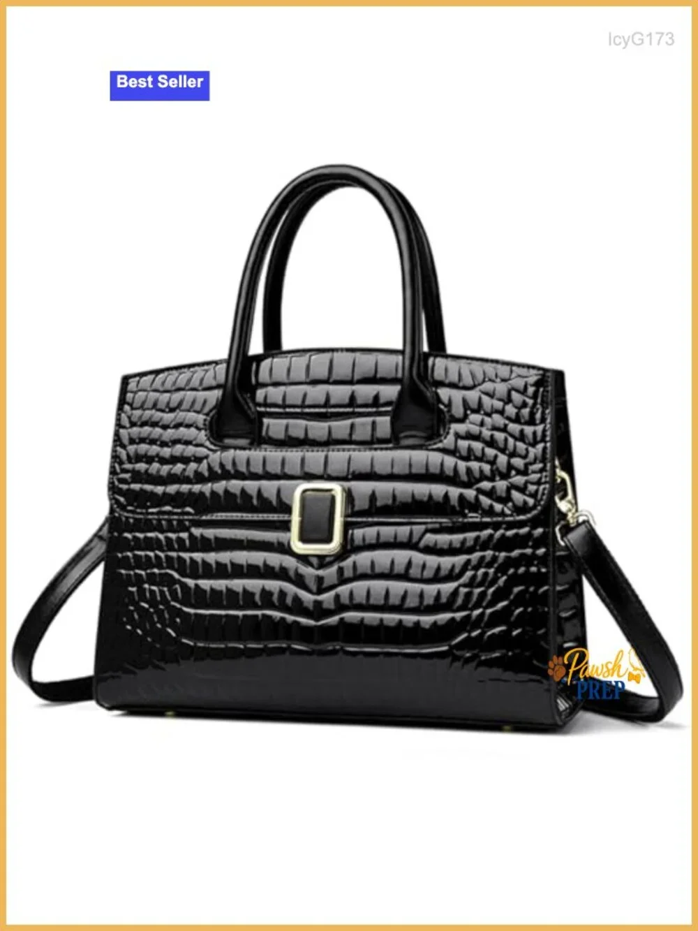 Women's Vegan Leather Top-Handle Satchel Tote Shoulder Crossbody Bag Handbag